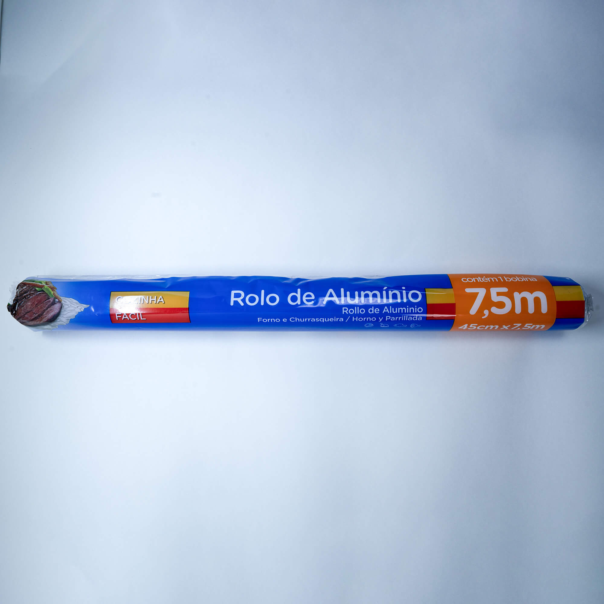 rolo alumínio - 45cm x 7,5m - BrasilPack